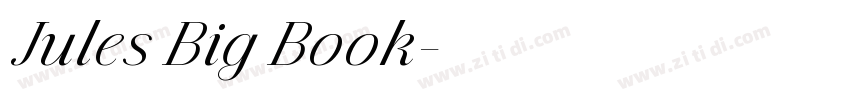Jules Big Book字体转换